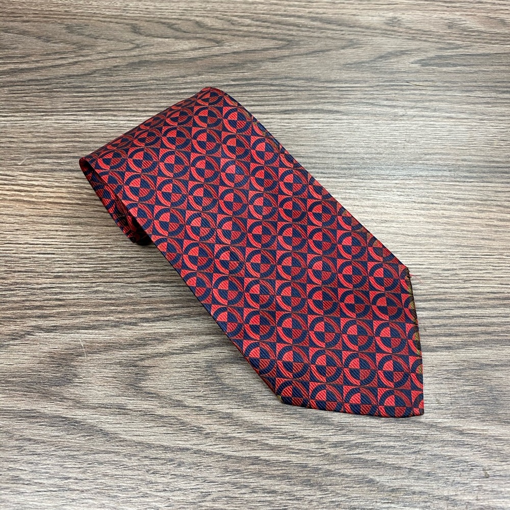 Britches of Georgetown Red & Navy Check Tie